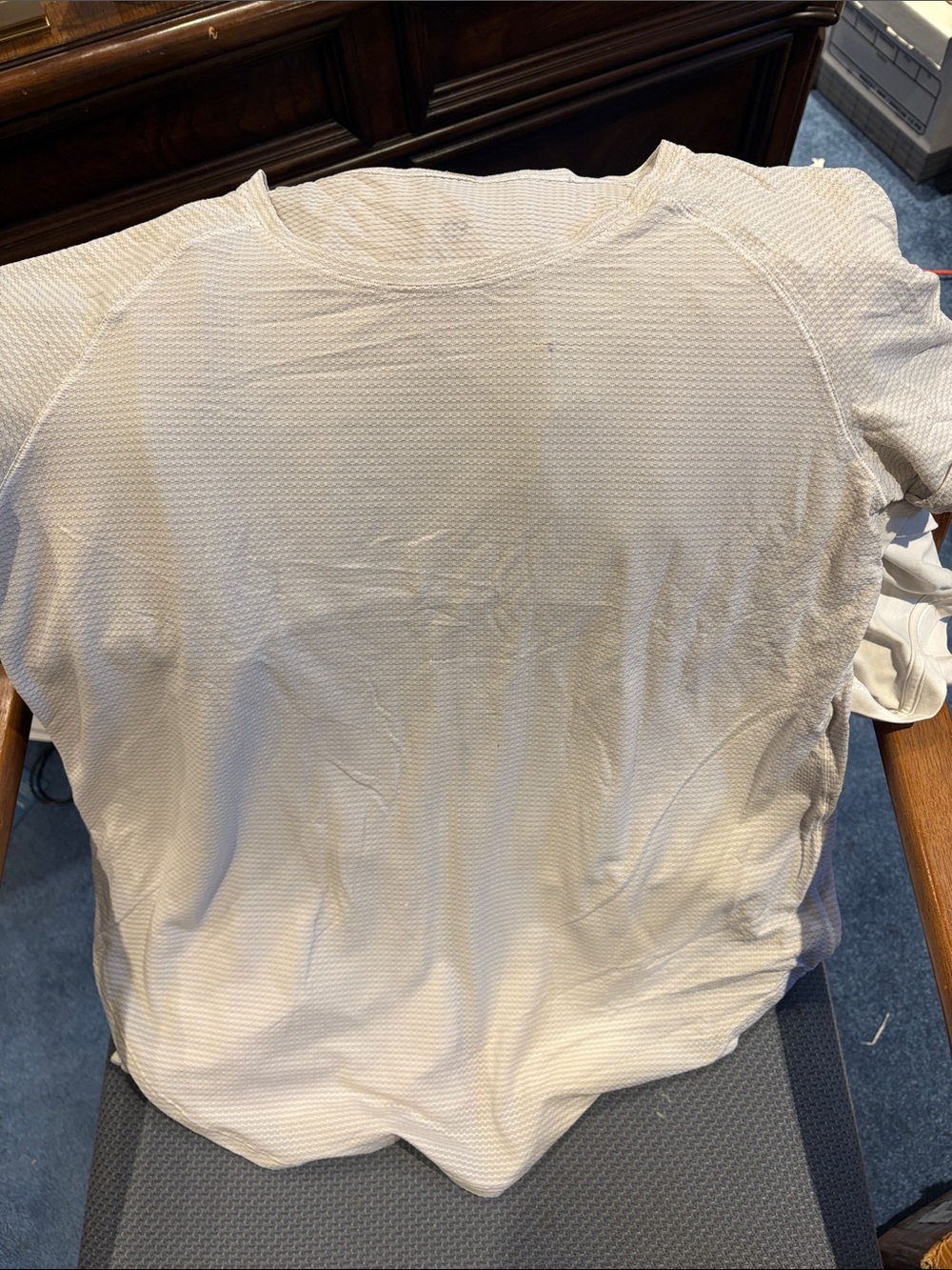 lululemon athletica White Short-Sleeve Textured Tee